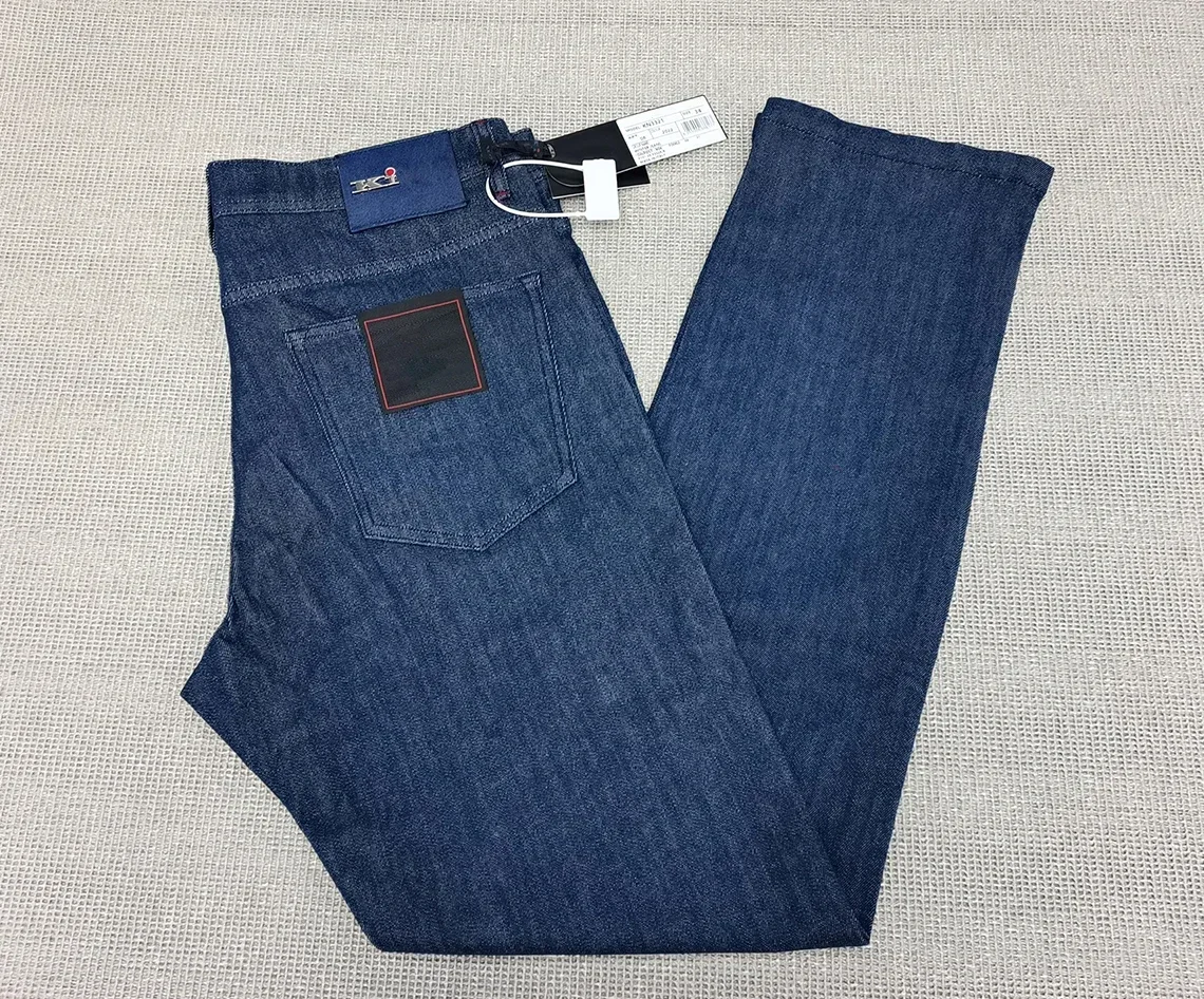 Embroidery On Jeans - OECHSLI กางเกงยีนส์ผ้าฝ้ายบางผู้ชาย 2025 ฤดูใบไม้ผลิฤดูร้อนใหม่กลางเอวเย็บปักถักร้อยสบายขนาดใหญ่ 29-40 กางเกง