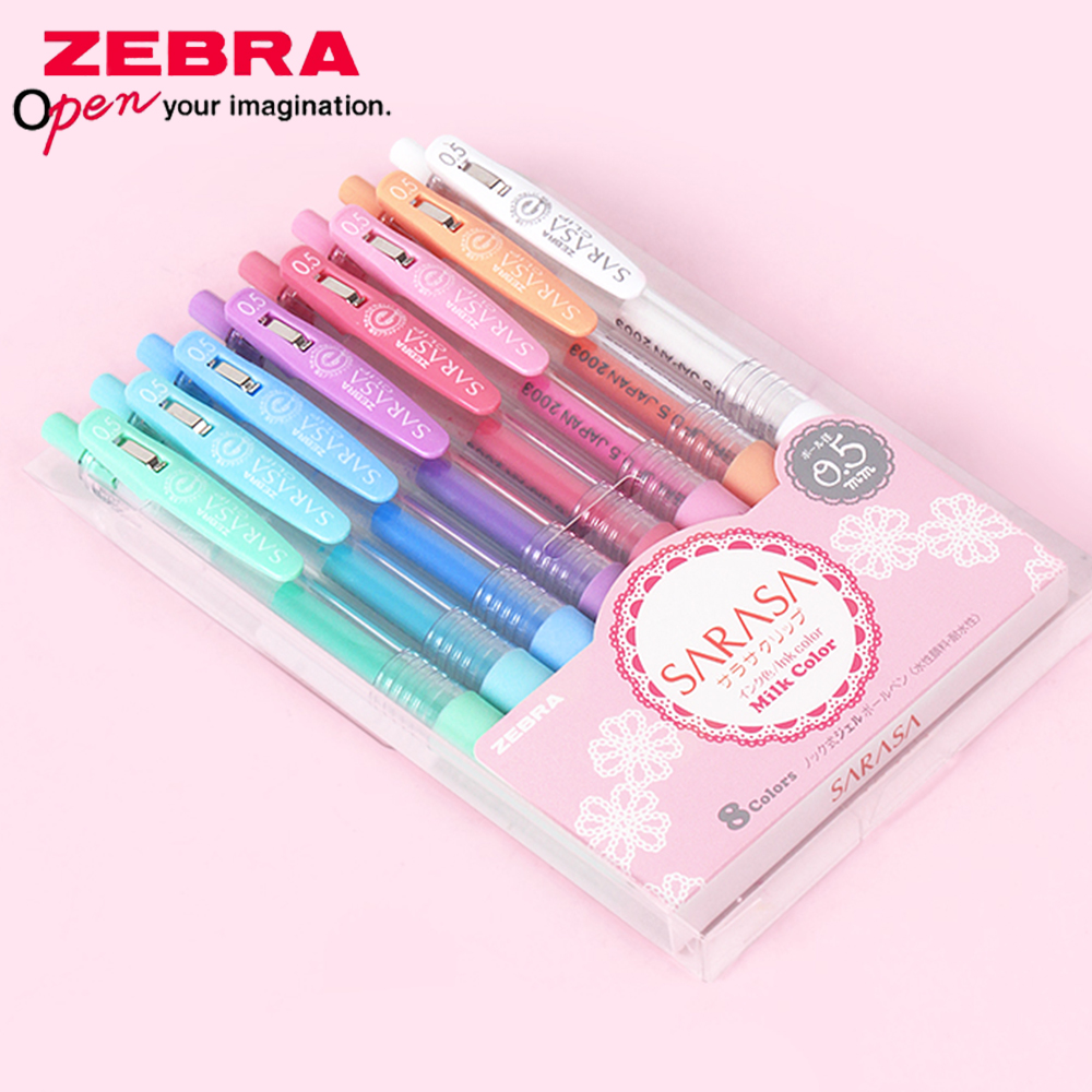 Zebra Pen Mildliner - 3/5/8 สี ZEBRA ชุดปากกาเจล JJ15 นมสี