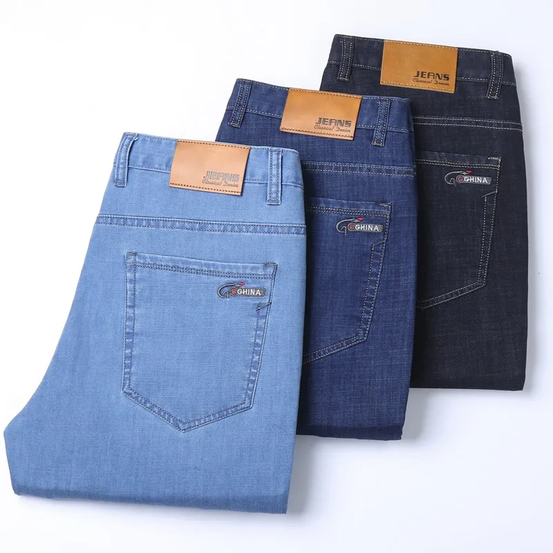 2026 ใหม่ไอซ์ซิลค์กางเกงยีนส์ผ - Embroidery On Jeans บทวิจารณ์และราคา