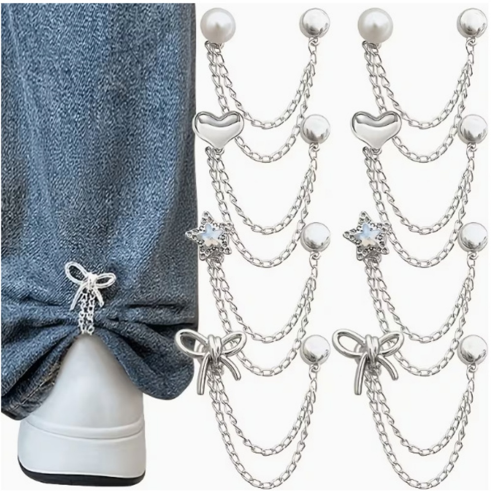 กิ๊บติดกางเกงแบบหลายชั้นรูปโบว - Embroidery Knot บทวิจารณ์และราคา