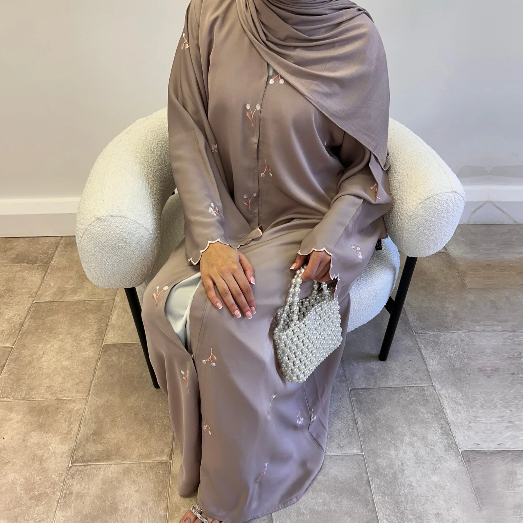 ชุดอาบายะปักลายสำหรับผู้หญิงใน - Embroidery Kaftan บทวิจารณ์และราคา