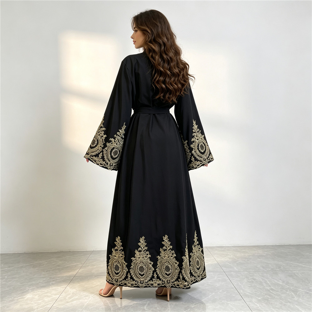 อาบายะห์ใหม่ ดูไบ ชุดกิโมโนหรู - Embroidery Kaftan บทวิจารณ์และราคา