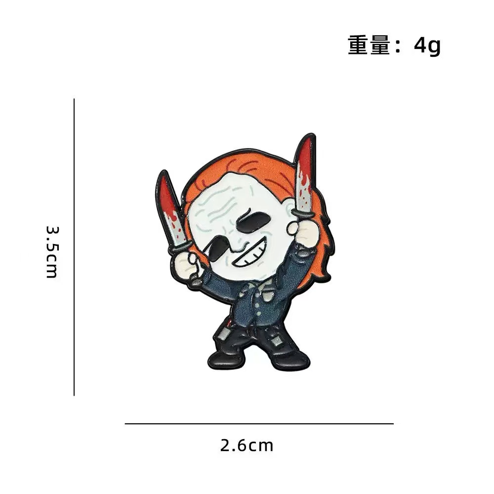 เข็มกลัดเคลือบลายหนังสยองขวัญ  - Embroidery Garment บทวิจารณ์และราคา