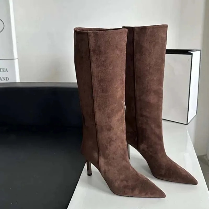 รองเท้าบูทผู้หญิงทรงยาวหรูหรา  - Embroidery Ideas บทวิจารณ์และราคา