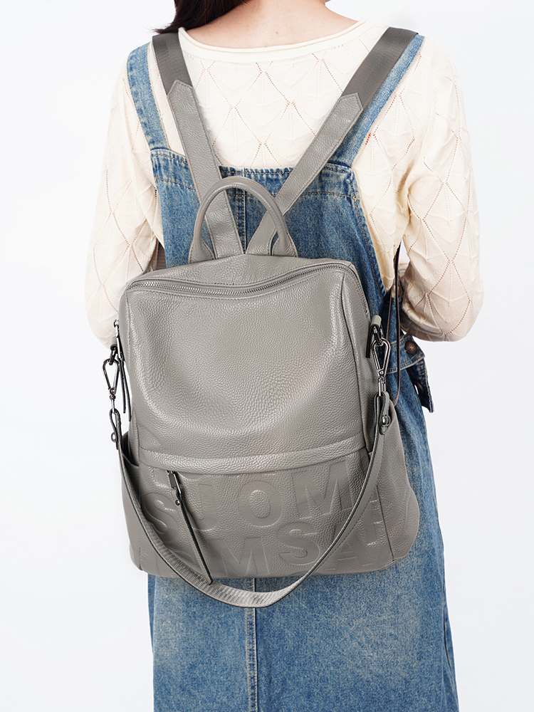 กระเป๋าเป้หนังแท้ Zency Premiu - Embroidery Premium บทวิจารณ์และราคา