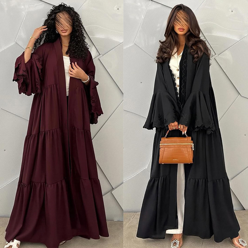 ชุดฮิญาบมุสลิมสำหรับผู้หญิง แข - Embroidery Kaftan บทวิจารณ์และราคา