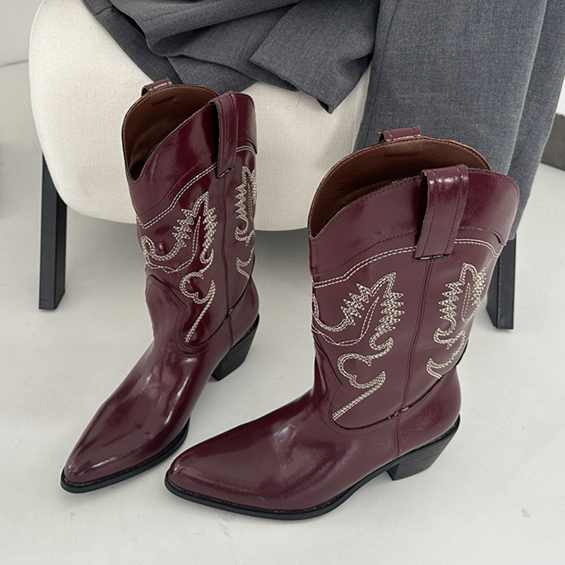 Liyke Designer ไวน์แดงหนัง Wes - Embroidery Ideas บทวิจารณ์และราคา