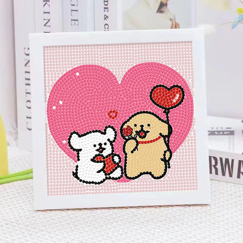 ภาพวาดตกแต่งกรอบคริสตัลรูปสุนั - Embroidery Ideas บทวิจารณ์และราคา
