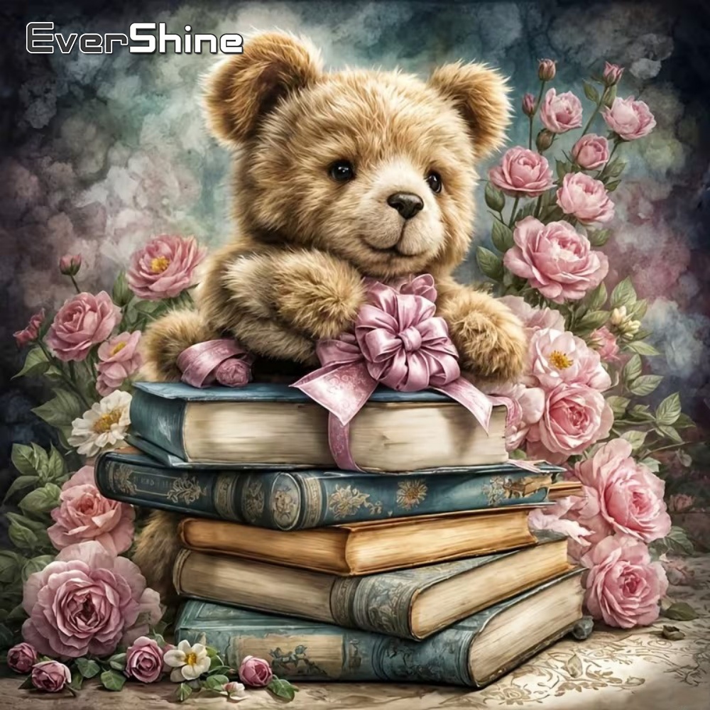 ภาพปักเพชร EverShine ลายหมี งา - Embroidery Journal Book บทวิจารณ์และราคา