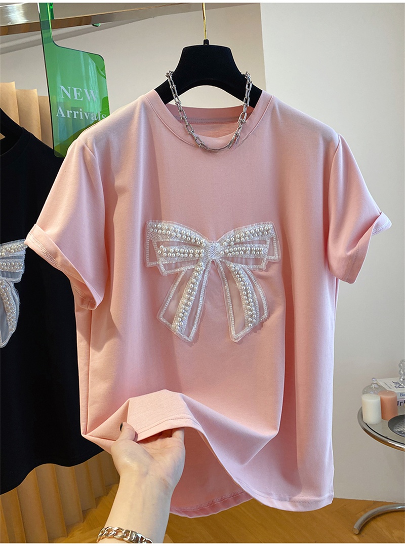   เสื้อยืดแขนสั้นลายปักมุก ผู้ - Embroidery Knot บทวิจารณ์และราคา