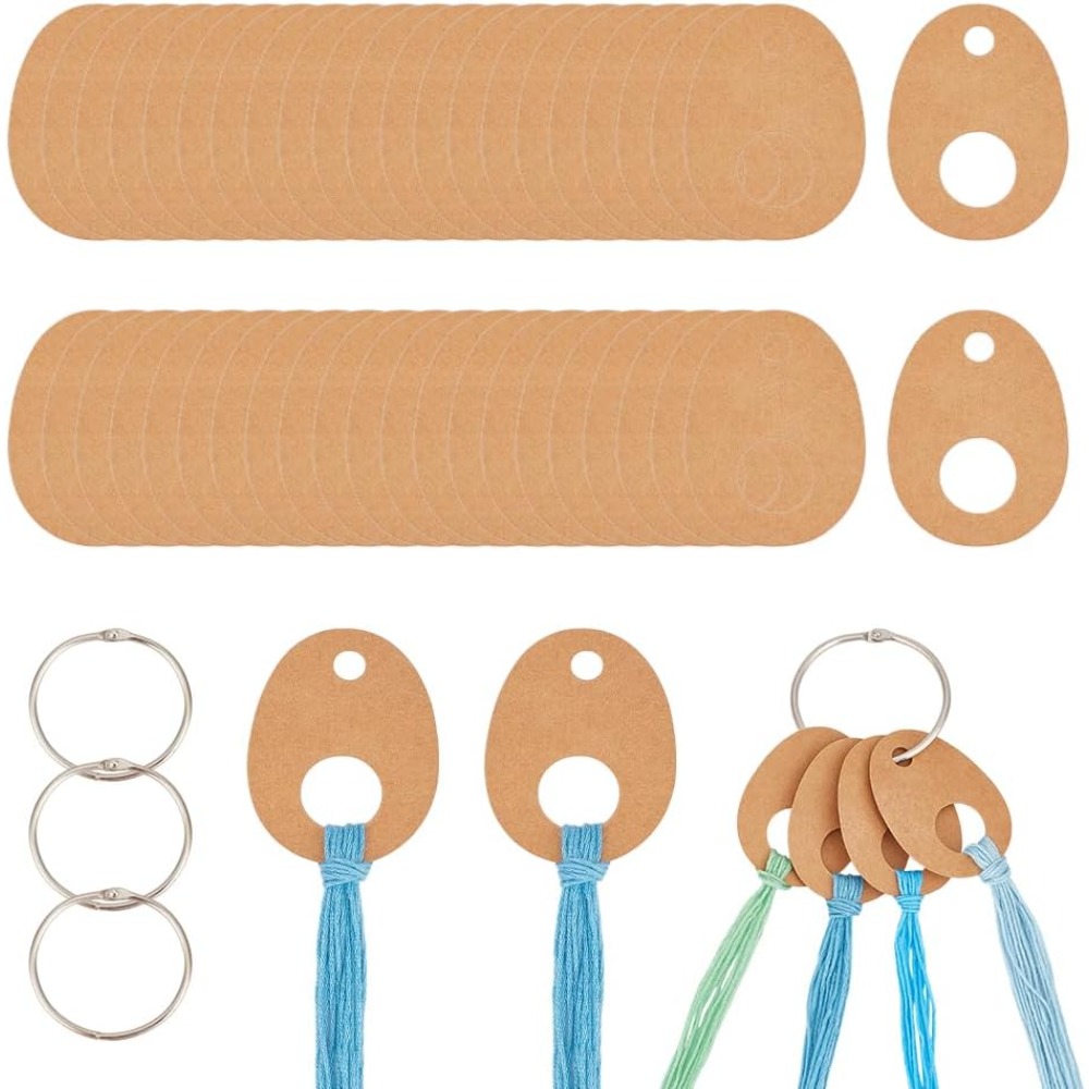 100 ชิ้น Teardrop Floss ด้ายหย - Embroidery Paper บทวิจารณ์และราคา