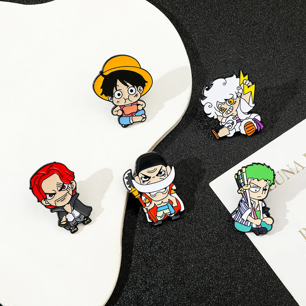 เข็มกลัดโลหะลายตัวละคร 5 ชิ้น  - Embroidery Garment บทวิจารณ์และราคา