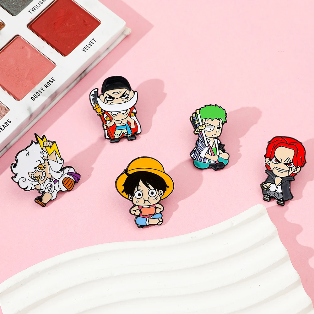 เข็มกลัดโลหะลายตัวละคร 5 ชิ้น  - Embroidery Garment บทวิจารณ์และราคา